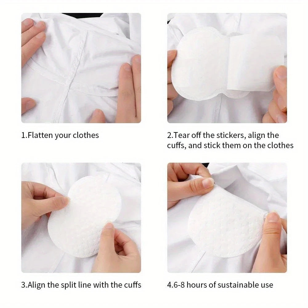 50 Underarm Sweat Pads – Ultra-Thin, Seamless