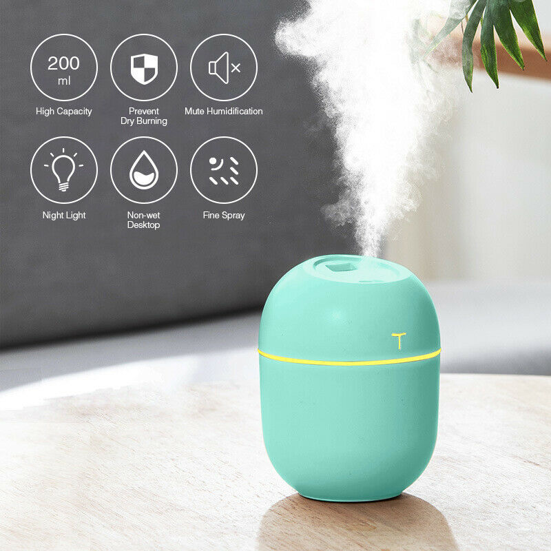 Air Humidifier Mini Ultrasonic USB Essential Oil Diffuser Car Purifier Aroma Anion Mist Maker For Home Car Aroozy