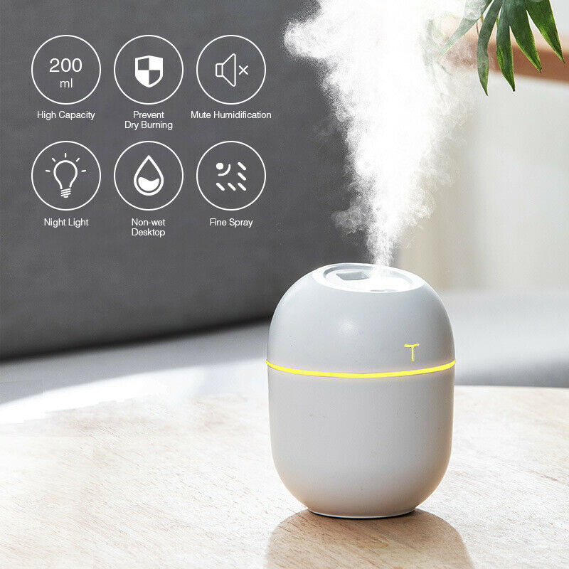 Air Humidifier Mini Ultrasonic USB Essential Oil Diffuser Car Purifier Aroma Anion Mist Maker For Home Car Aroozy