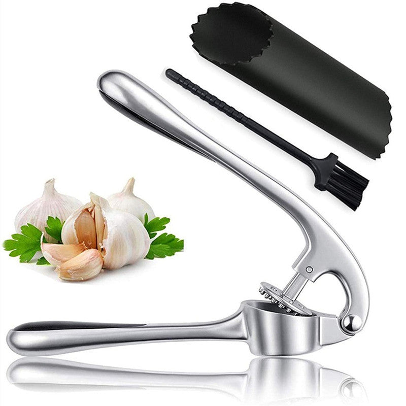 Stainless Steel Manual Thickening Garlic Purer Set Aroozy