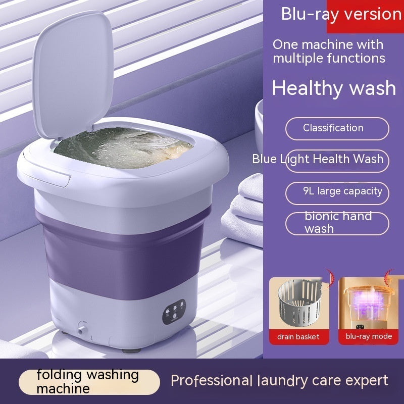 Mini Folding Washing Machine Small Household Automatic Washing Machine Aroozy