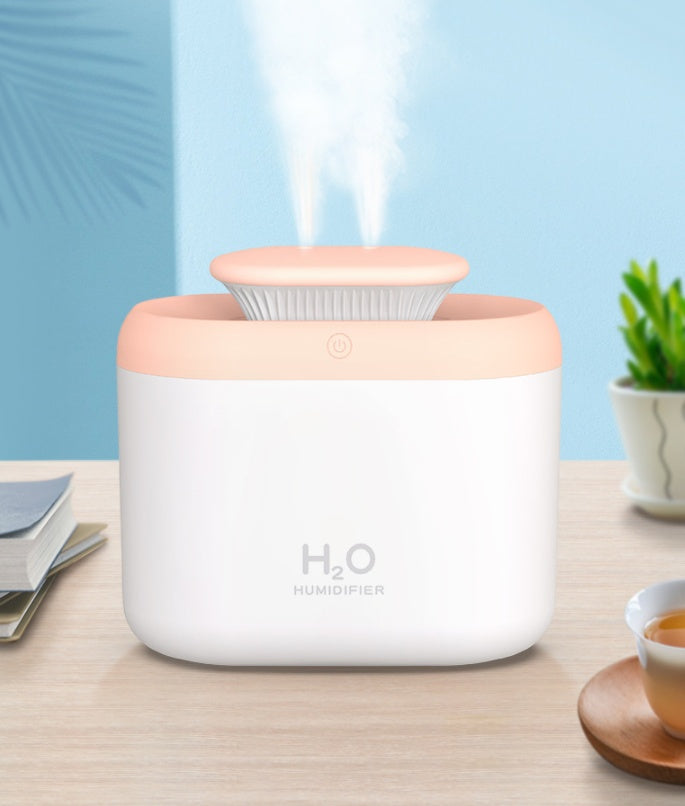 Large-capacity Dual-jet Household Humidifier Atomized Air Purifier Aroozy